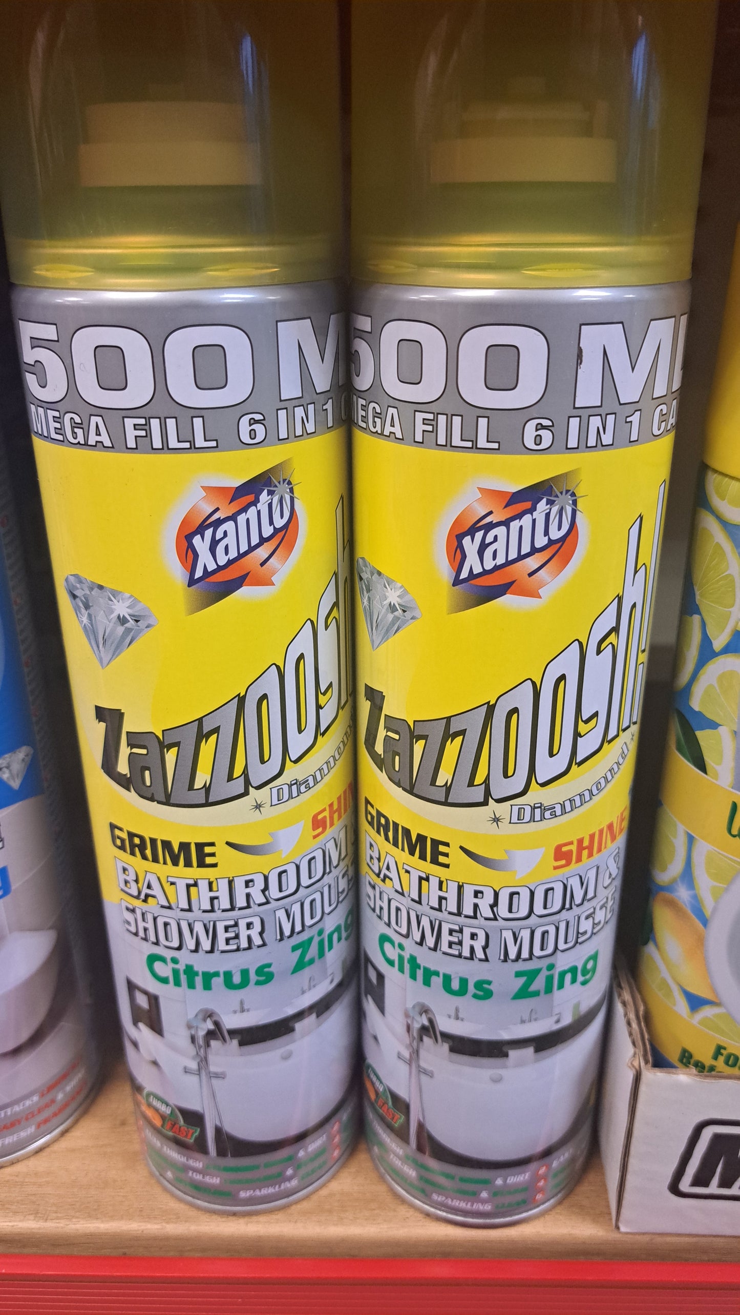 Xanto Zazzoosh Diamond Bathroom & Shower Mousse - Citrus Zing (500ml)