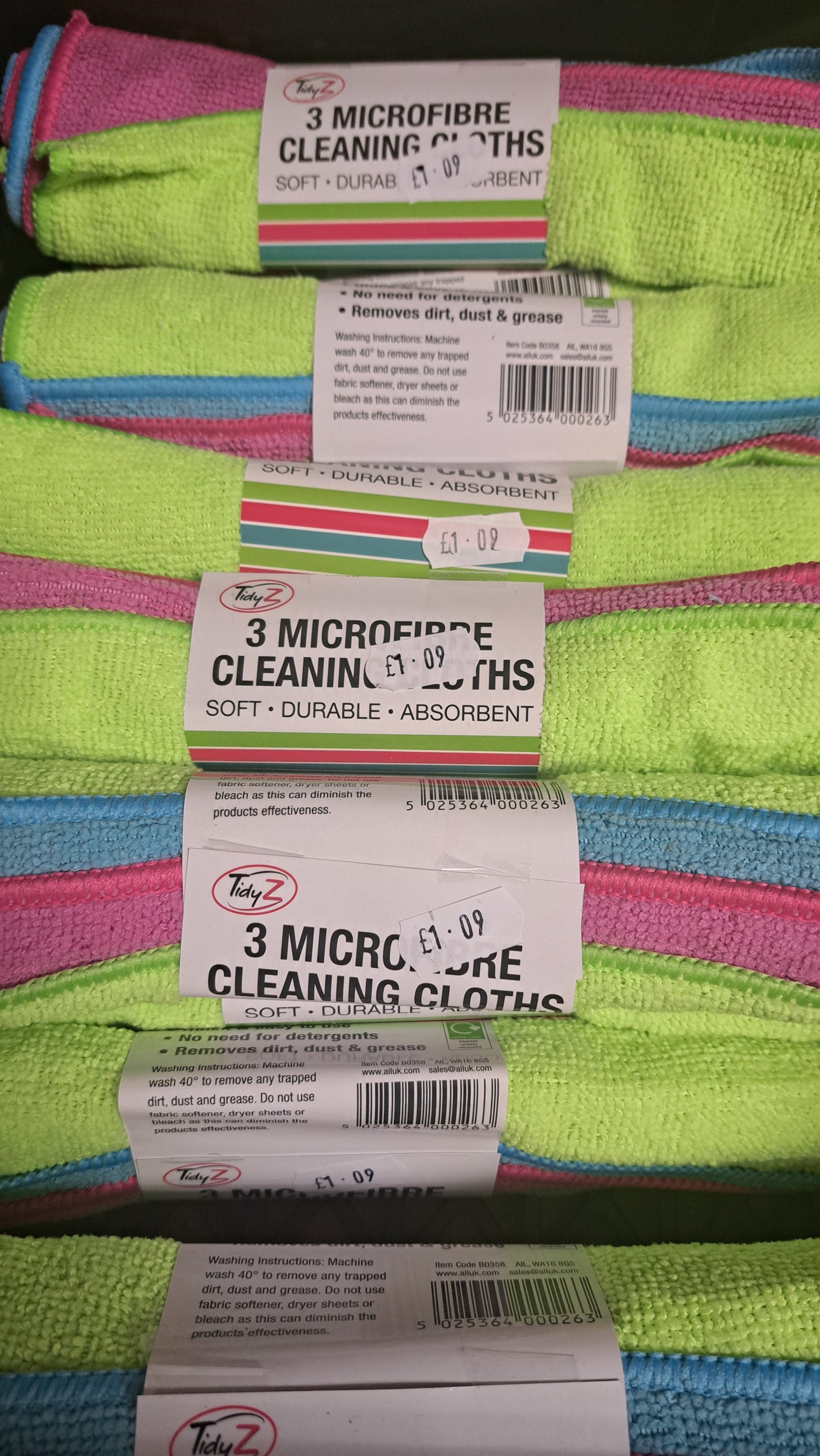 TidyZ Microfibre Cleaning Cloths (3 Pack)