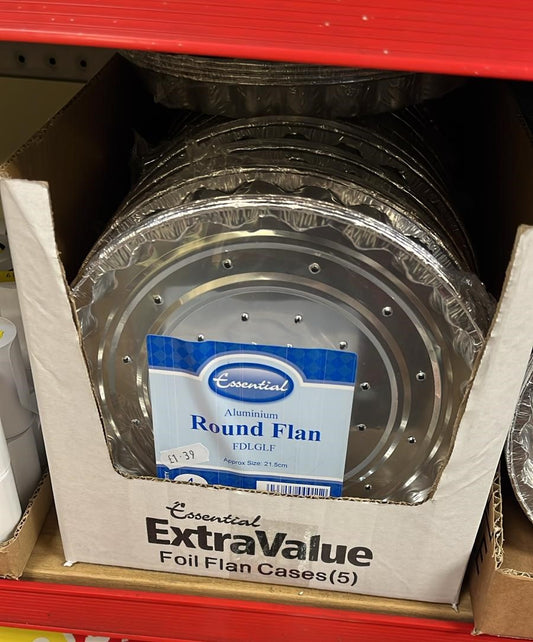 Essential Aluminium Round Flan Cases - Pack of 4